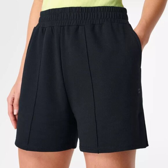 Sweaty Betty Women's After Class Sweat Shorts in Black Size Large / 12 - Picture 1 of 8
